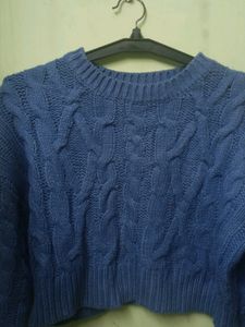 Sky Blue Knitting Sweater