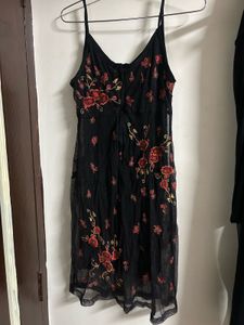 Floral Embroidered Slip Dress
