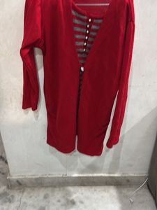 Wollen Red Top For Women