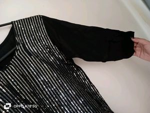 Black Sequence Kurti ✨