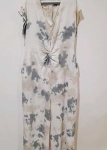 Tie-Dye Knot Front Dress
