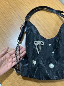 rhinestone black bag