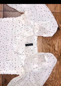 H&amp;M Polka Dot Top