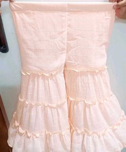 3piece Peach Colour Kids Sharara - 28 Size