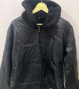 Black Faux Leather Jacket