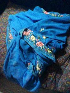 Beautiful Blue Floral Saree for Sale