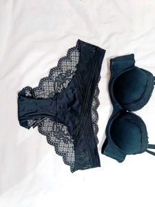 🇳🇿💫💗Black Bra Penty Hot Look Set