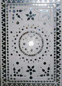 Handmade Wall Decor Lippan Art Panel (Rectangular)