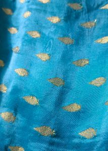 Girls&#39; Ethnic Dress - Yellow &amp; Blue