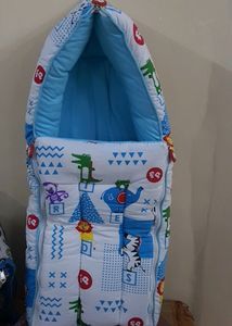 Animal Printed White Bed For Kids (0 - 6 Months)