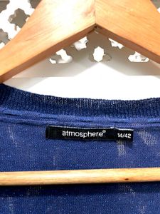 Blue Knit Top C