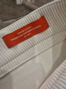 New Beige Corduroy Cargo Pants