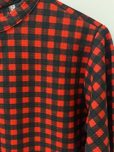 Woman’s Black N Red Checkered Top