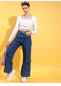 White Long Sleeve Top