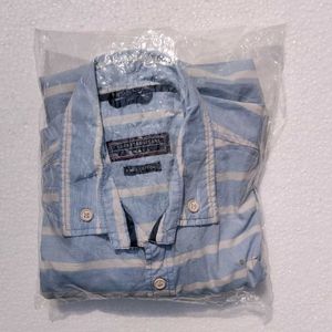Striped Button-Down Shirt