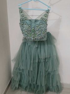 sea Green Lehenga Choli Set