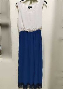 Vero Moda Chic Blue & White Maxi Dress