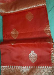 Red &amp; Gold Kanjivaram Jacquard Benarasi Silk Saree
