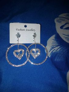 Combo Set Of 2 Sparkling White Earrings