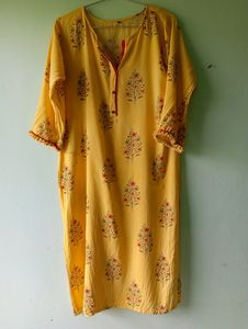Sale Price Slashed..Yellow Cotton Kurta Combo