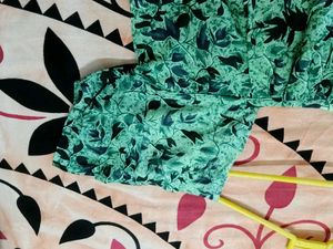 Green Floral Dress Nighty
