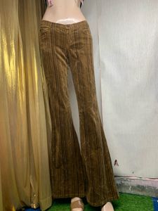 Corduroy Brown Flare Leg Pants