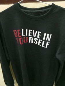 Believe in Yourself Black Sweatshirt