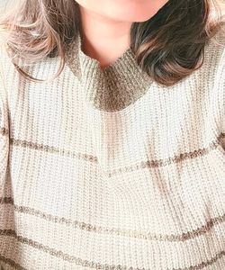 Brown And Cream Sweatshirt