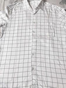 White Checked Shirt