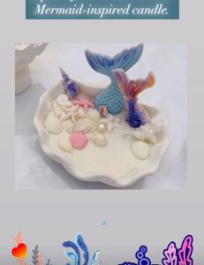 Mermaid Tail Candle
