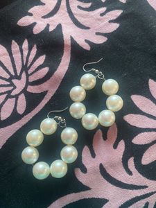 Pearl Hoop Earrings