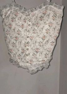 Floral Lace Corset Top