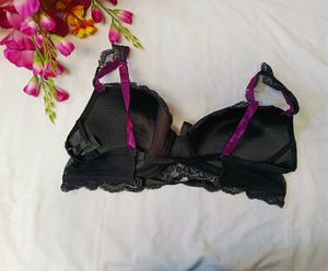 🇳🇿🔥💫Elegant Purple &amp; Black Lace Bra Large Size