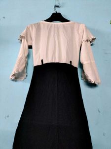 Elegant Contrast Dress