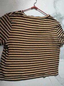 Striped Ribbed Tee