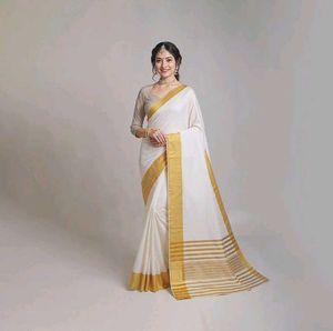 Kerala Kasavu Saree - Classic Elegance