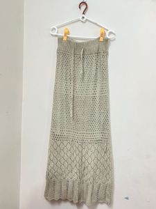 Crochet Knit Maxi Skirt