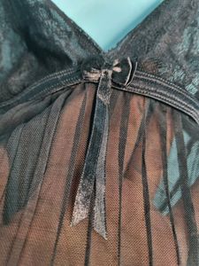 Beautiful BLACK SHEER Camislip