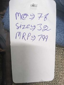 🥰M@76 Size-32 Light Wash Flare Jeans