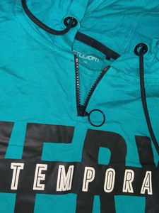 Turquoise Hoodie Dress