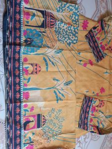 Yellow beautiful kurti with sequence all over