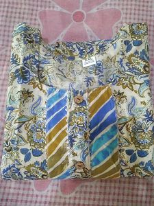 Cotton Straight Curti Pant Set