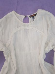 Boho Chic White Blouse