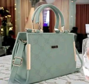 Mint Green Quilted Handbag