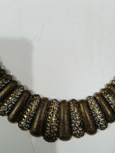 Oxidised Golden Necklace