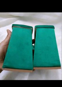 Designer Green Heels