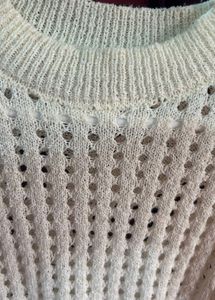 Crochet Knit Top - Short Sleeve
