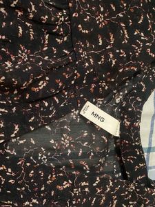 Mango Floral Print Top
