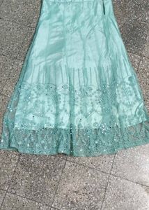 Mint Sequin Embellished Outfit