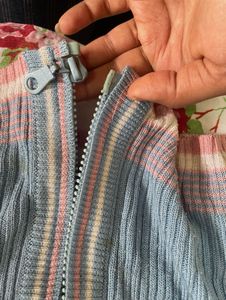 light blue sweater jacket